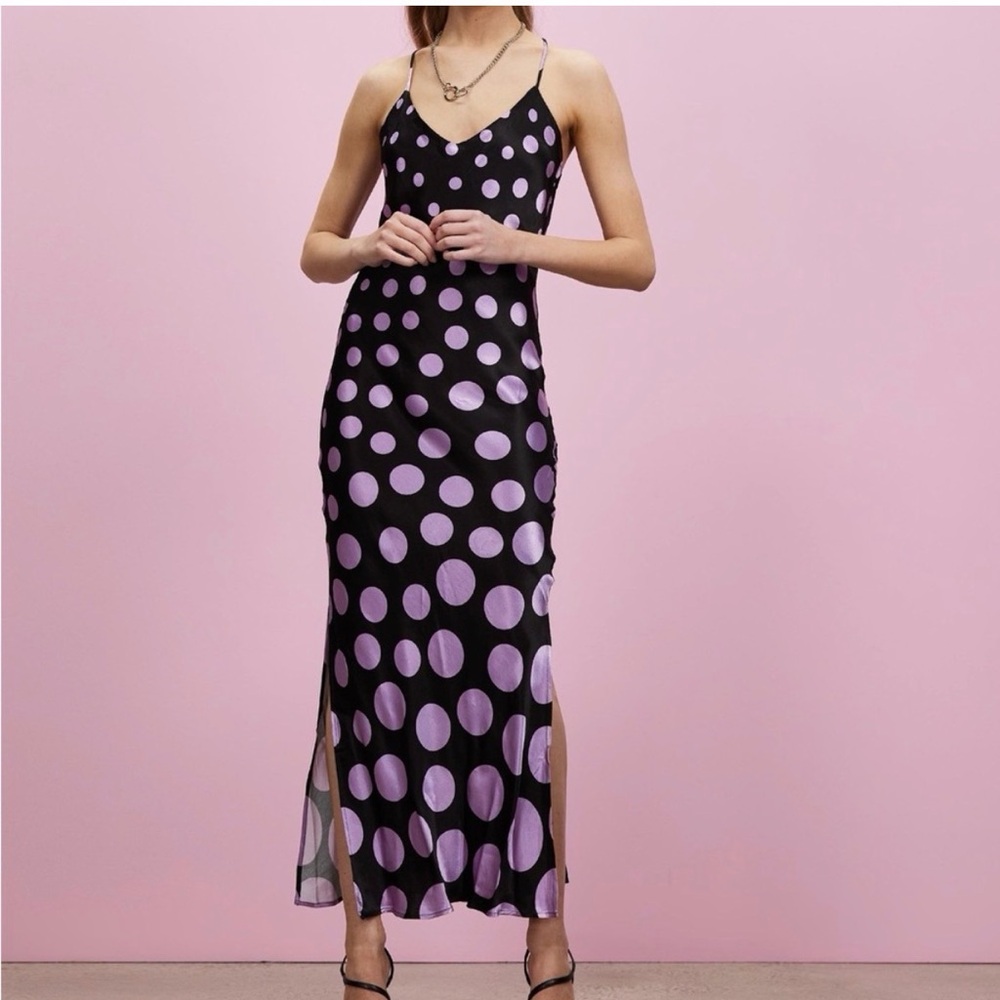 Top Shop Polka Dot Slip Dress